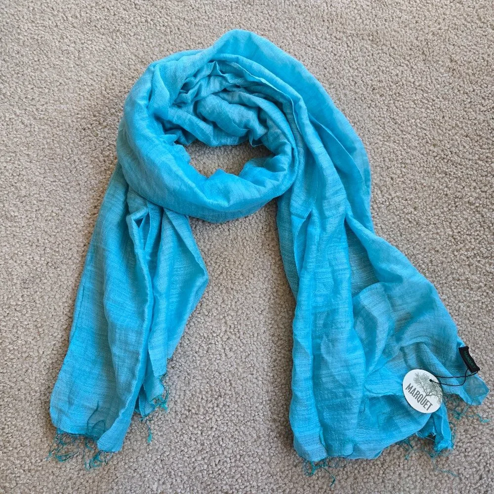 NWT Marquet Silk Cotton Lightweight Summer Scarf